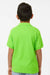 AllPro 62800Y Youth Pique Short Sleeve Polo Shirt Lime Green Model Back