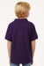 AllPro 62800Y Youth Pique Short Sleeve Polo Shirt Purple Model Back