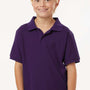 AllPro Youth Wrinkle Resistant Pique Short Sleeve Polo Shirt - Purple - Coming Soon
