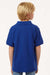 AllPro 62800Y Youth Pique Short Sleeve Polo Shirt Royal Blue Model Back