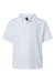 AllPro 62800Y Youth Pique Short Sleeve Polo Shirt White Flat Front