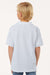 AllPro 62800Y Youth Pique Short Sleeve Polo Shirt White Model Back