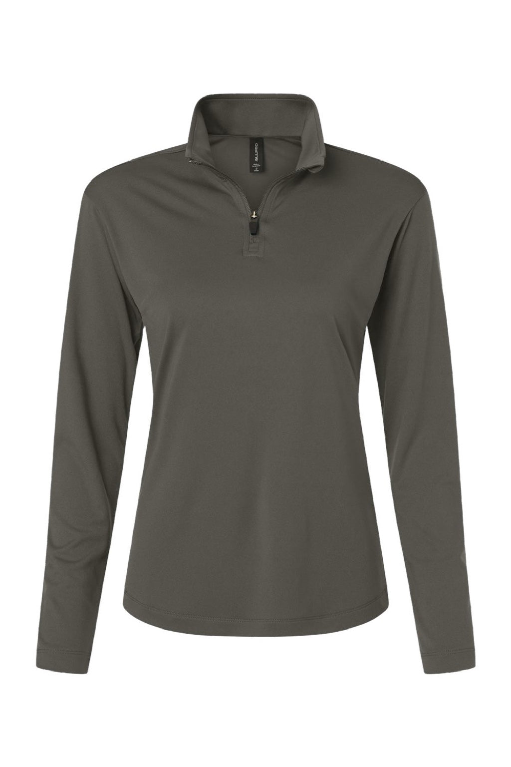 AllPro 41870L Womens Pro Lock Performance 1/4 Zip Sweatshirt Charcoal Grey Flat Front