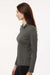 AllPro 41870L Womens Pro Lock Performance 1/4 Zip Sweatshirt Charcoal Grey Model Side