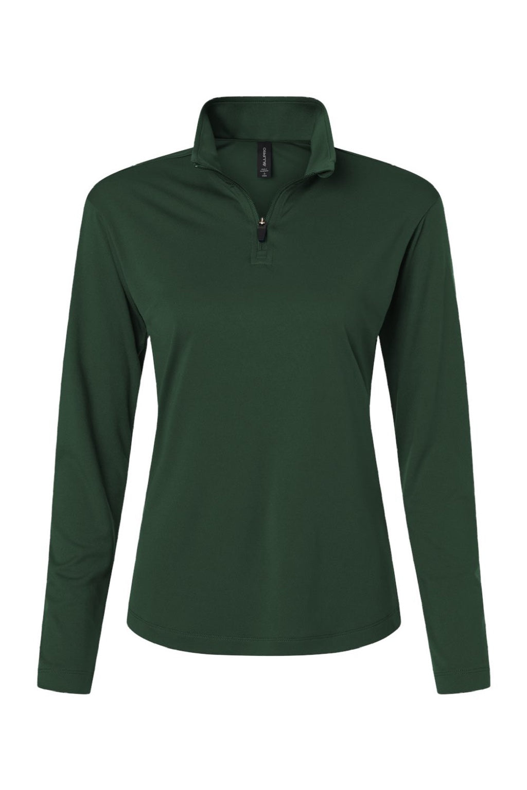AllPro 41870L Womens Pro Lock Performance 1/4 Zip Sweatshirt Forest Green Flat Front