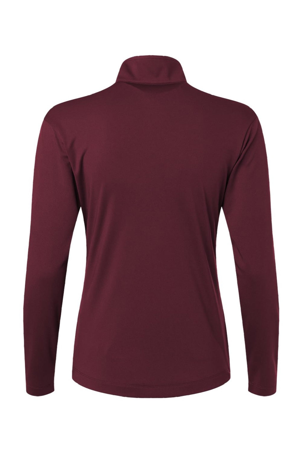 AllPro 41870L Womens Pro Lock Performance 1/4 Zip Sweatshirt Maroon Flat Back