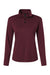 AllPro 41870L Womens Pro Lock Performance 1/4 Zip Sweatshirt Maroon Flat Front