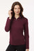 AllPro 41870L Womens Pro Lock Performance 1/4 Zip Sweatshirt Maroon Model Front