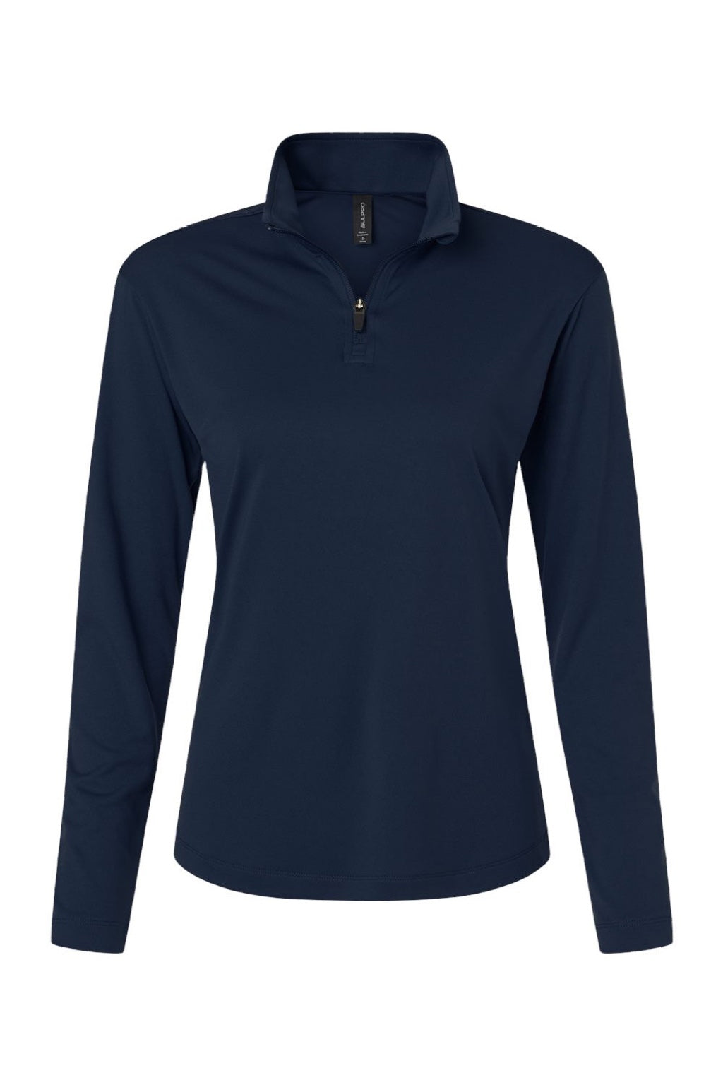AllPro 41870L Womens Pro Lock Performance 1/4 Zip Sweatshirt Navy Blue Flat Front