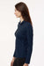 AllPro 41870L Womens Pro Lock Performance 1/4 Zip Sweatshirt Navy Blue Model Side