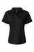 AllPro 41800L Womens Pro Lock Performance Short Sleeve Polo Shirt Black Flat Front