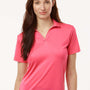AllPro Womens Pro Lock Performance Moisture Wicking Short Sleeve Polo Shirt - Bright Pink - Coming Soon