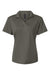 AllPro 41800L Womens Pro Lock Performance Short Sleeve Polo Shirt Charcoal Grey Flat Front