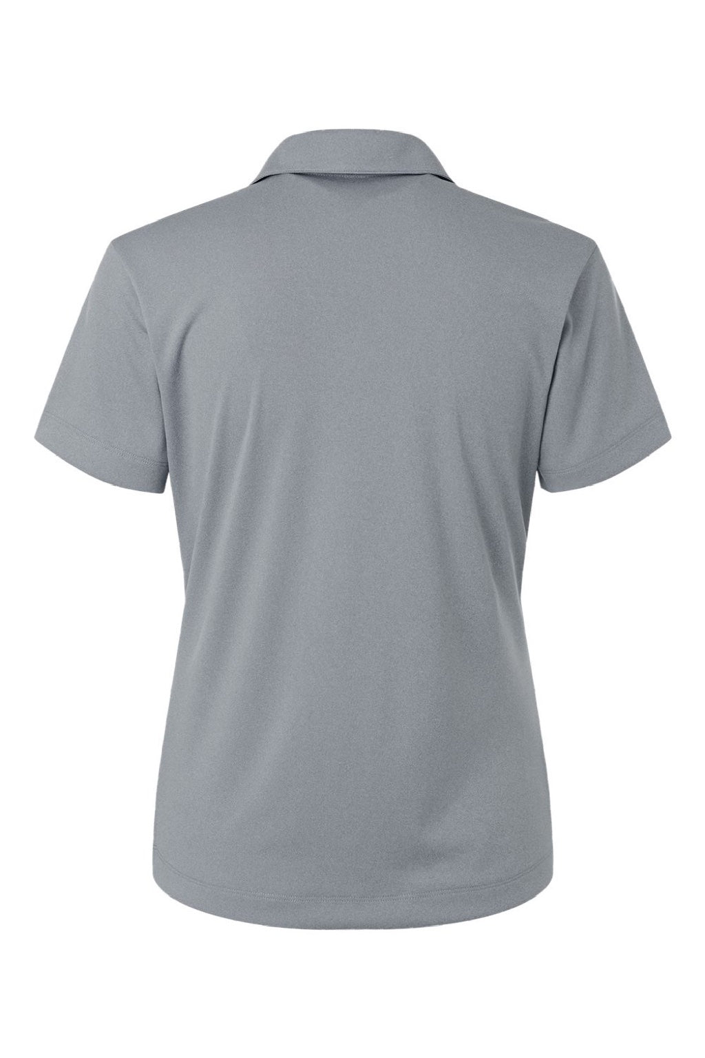 AllPro 41800L Womens Pro Lock Performance Short Sleeve Polo Shirt Heather Steel Grey Flat Back