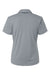 AllPro 41800L Womens Pro Lock Performance Short Sleeve Polo Shirt Heather Steel Grey Flat Back