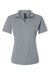 AllPro 41800L Womens Pro Lock Performance Short Sleeve Polo Shirt Heather Steel Grey Flat Front