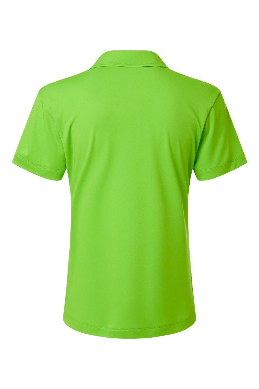 AllPro 41800L Womens Pro Lock Performance Short Sleeve Polo Shirt Lime Green Flat Back