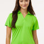 AllPro Womens Pro Lock Performance Moisture Wicking Short Sleeve Polo Shirt - Lime Green - Coming Soon