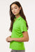 AllPro 41800L Womens Pro Lock Performance Short Sleeve Polo Shirt Lime Green Model Side