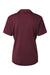 AllPro 41800L Womens Pro Lock Performance Short Sleeve Polo Shirt Maroon Flat Back