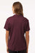 AllPro 41800L Womens Pro Lock Performance Short Sleeve Polo Shirt Maroon Model Back