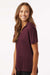 AllPro 41800L Womens Pro Lock Performance Short Sleeve Polo Shirt Maroon Model Side