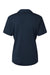 AllPro 41800L Womens Pro Lock Performance Short Sleeve Polo Shirt Navy Blue Flat Back