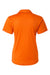 AllPro 41800L Womens Pro Lock Performance Short Sleeve Polo Shirt Neon Orange Flat Back
