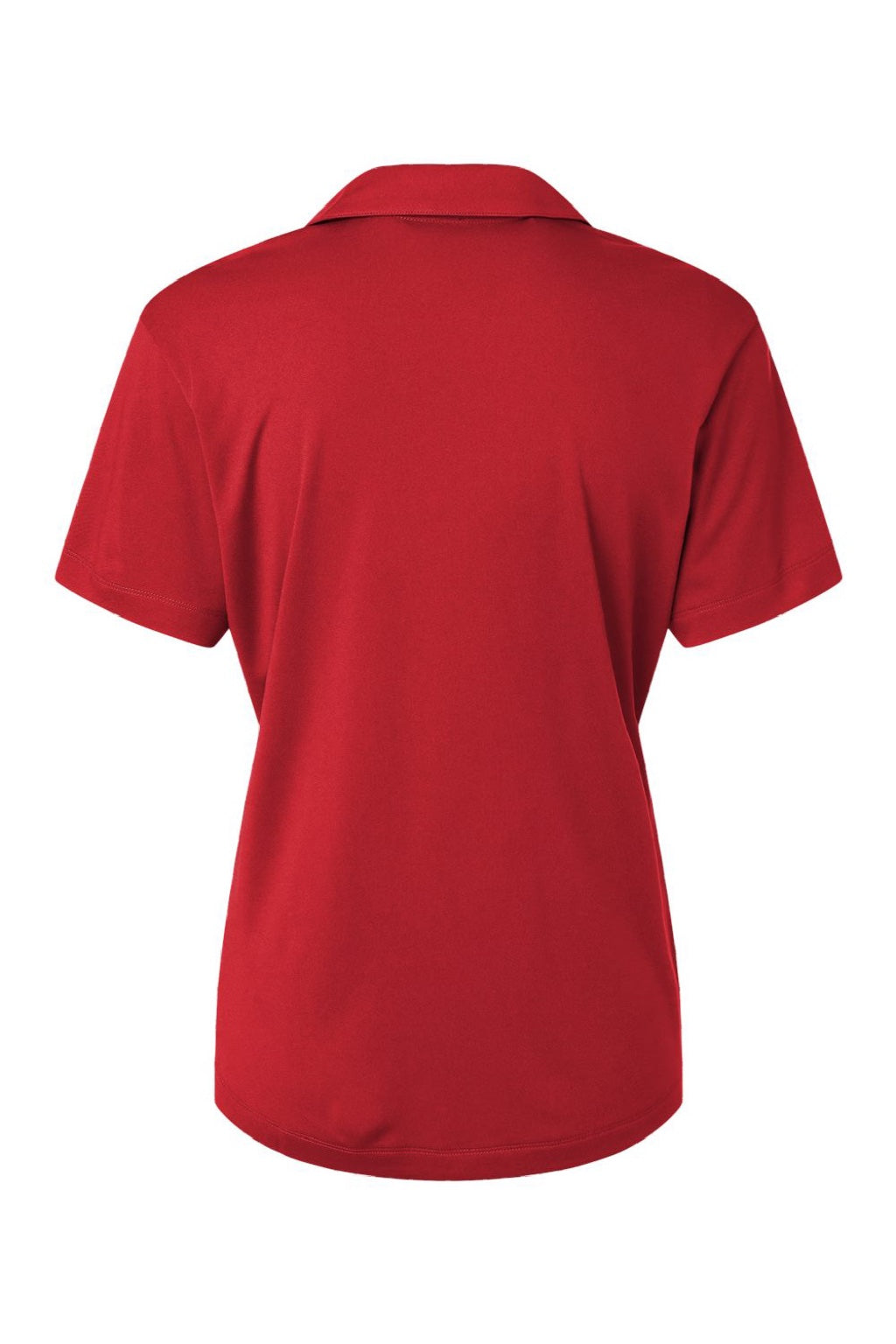 AllPro 41800L Womens Pro Lock Performance Short Sleeve Polo Shirt Red Flat Back