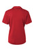 AllPro 41800L Womens Pro Lock Performance Short Sleeve Polo Shirt Red Flat Back