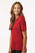 AllPro 41800L Womens Pro Lock Performance Short Sleeve Polo Shirt Red Model Side