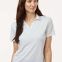 AllPro Womens Pro Lock Performance Moisture Wicking Short Sleeve Polo Shirt - White - Coming Soon