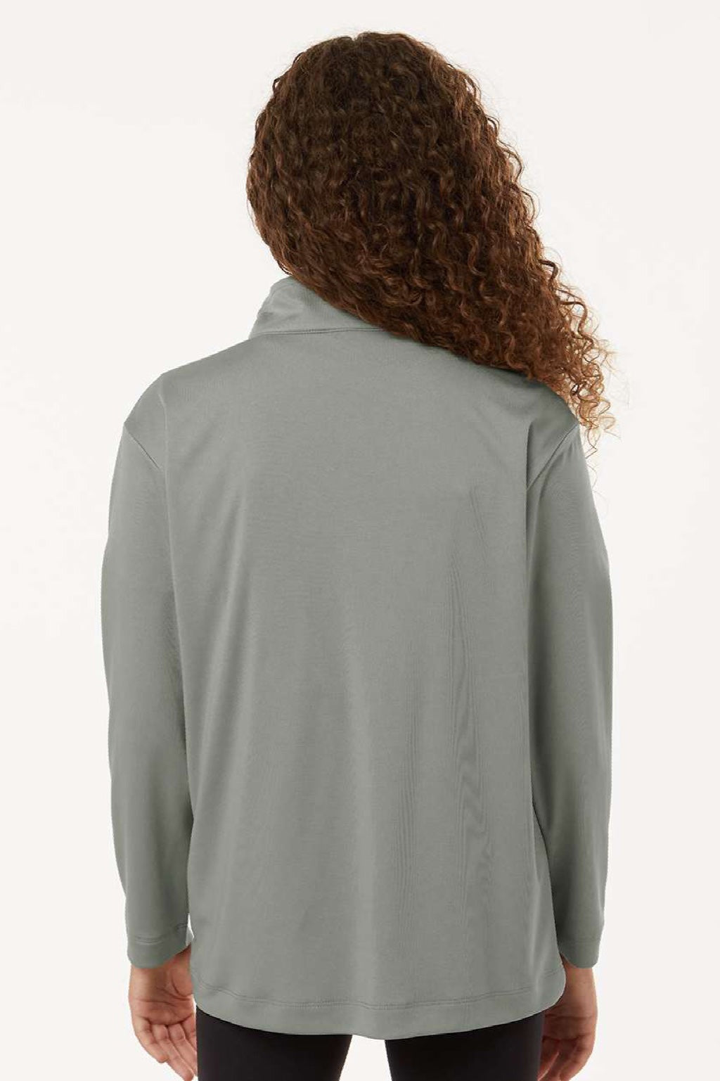 AllPro 41870Y Youth Pro Lock Performance 1/4 Zip Sweatshirt Greystone Model Back