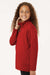 AllPro 41870Y Youth Pro Lock Performance 1/4 Zip Sweatshirt Red Model Side