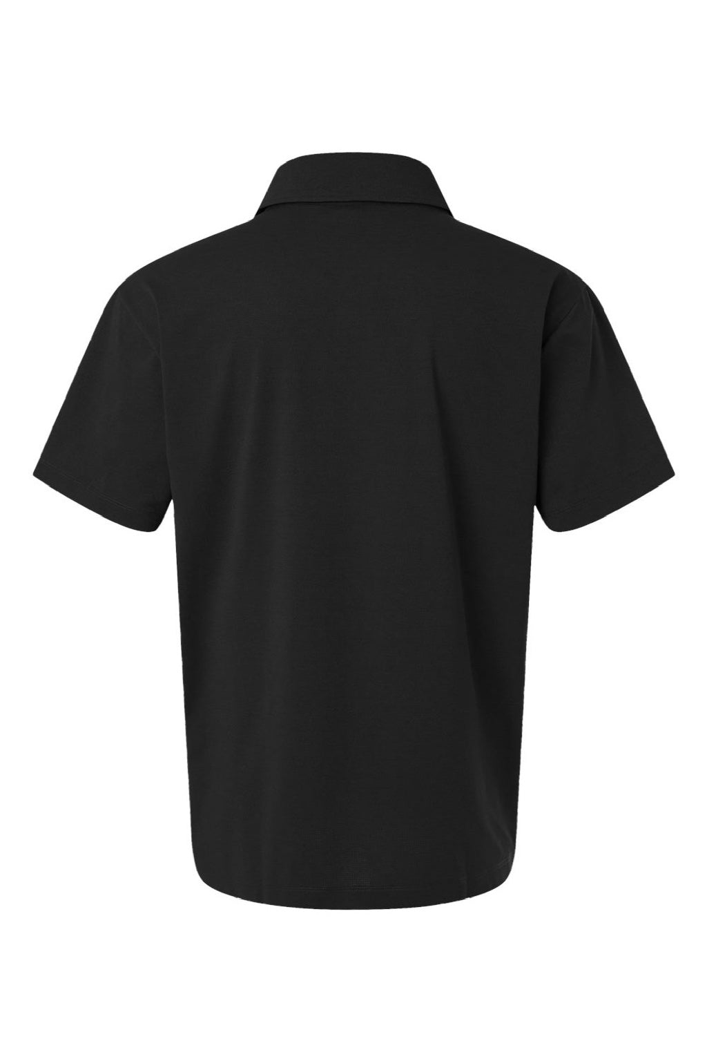 AllPro 41SP0 Mens Pro Flex Sorona Short Sleeve Polo Shirt Black Flat Back