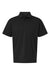AllPro 41SP0 Mens Pro Flex Sorona Short Sleeve Polo Shirt Black Flat Front