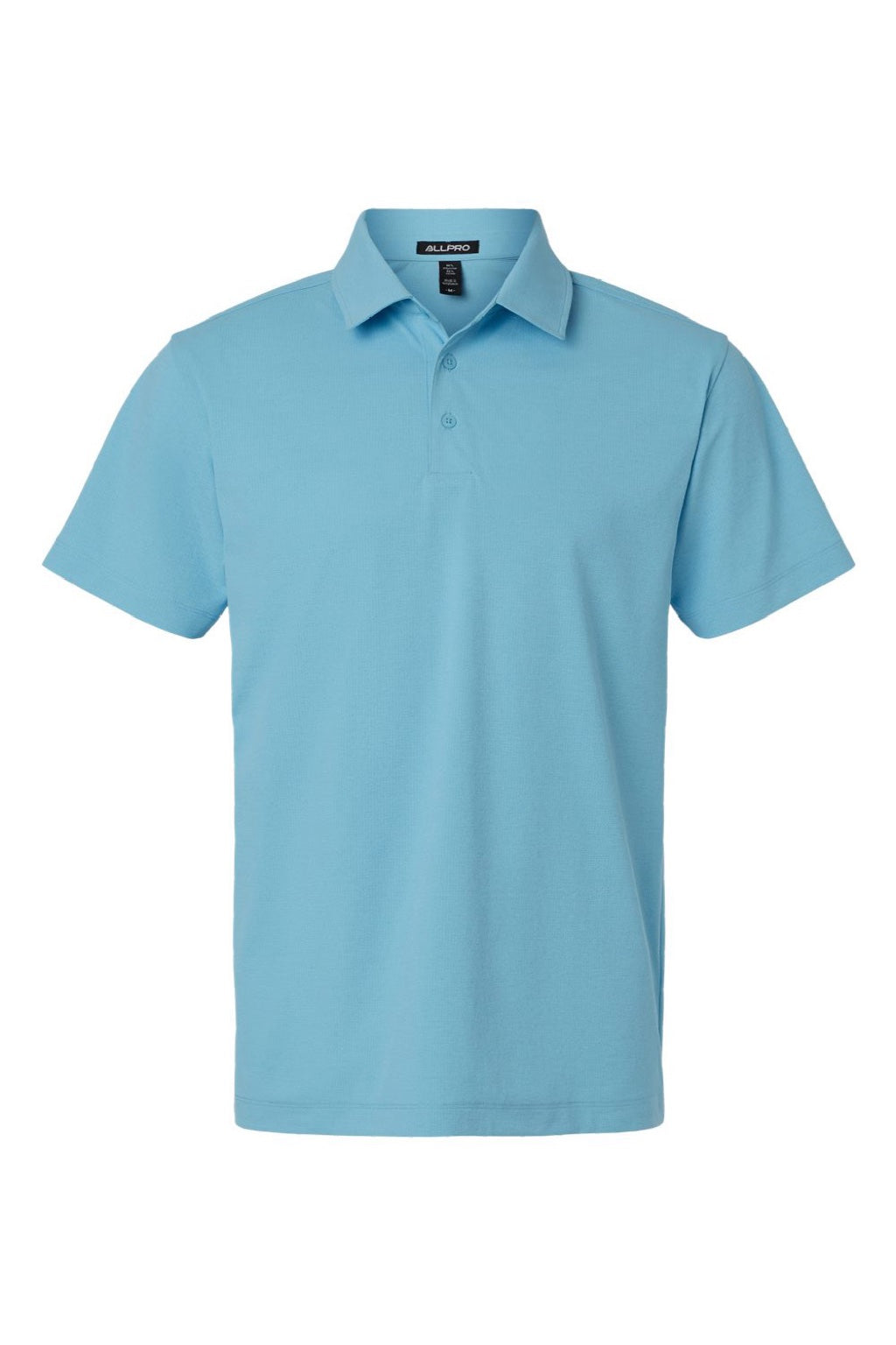 AllPro 41SP0 Mens Pro Flex Sorona Short Sleeve Polo Shirt Cloud Blue Flat Front