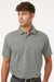 AllPro 41SP0 Mens Pro Flex Sorona Short Sleeve Polo Shirt Greystone Model Front