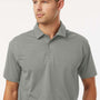 AllPro Mens Sorona Pro Flex Wrinkle Resistant Short Sleeve Polo Shirt - Greystone - New