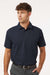 AllPro 41SP0 Mens Pro Flex Sorona Short Sleeve Polo Shirt Navy Blue Model Front