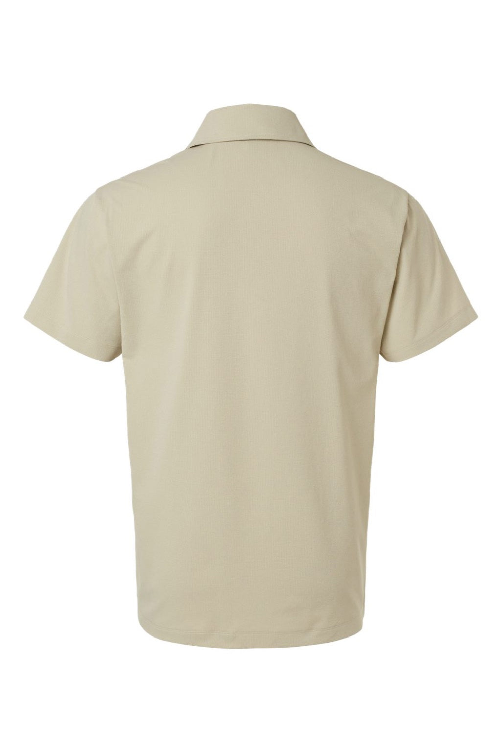 AllPro 41SP0 Mens Pro Flex Sorona Short Sleeve Polo Shirt Sand Brown Flat Back