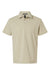 AllPro 41SP0 Mens Pro Flex Sorona Short Sleeve Polo Shirt Sand Brown Flat Front