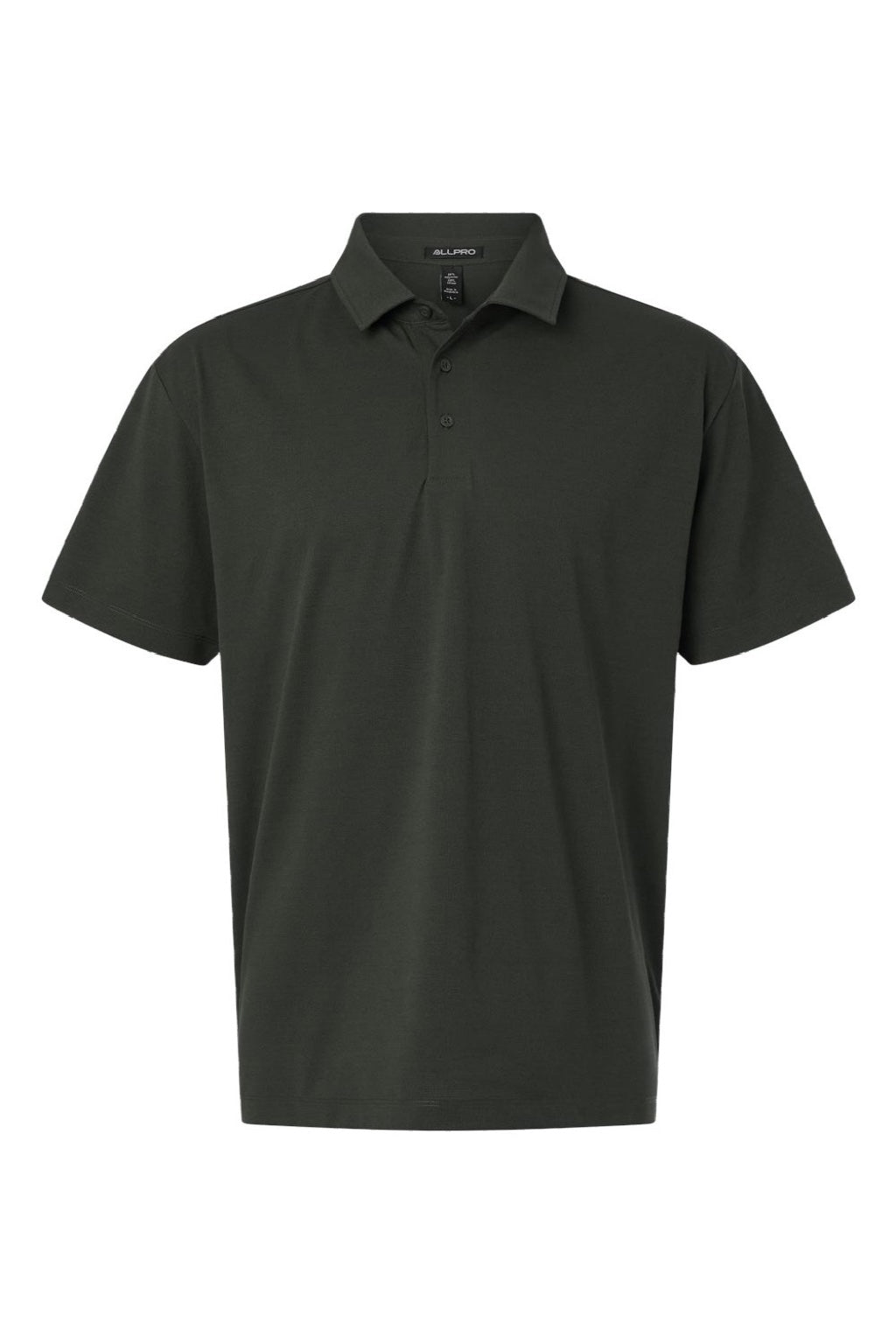 AllPro 41SP0 Mens Pro Flex Sorona Short Sleeve Polo Shirt Smoke Grey Flat Front