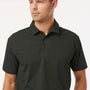 AllPro Mens Sorona Pro Flex Wrinkle Resistant Short Sleeve Polo Shirt - Smoke Grey - New