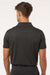 AllPro 4HM00 Mens Performance Melange Short Sleeve Polo Shirt Black Melange Model Back