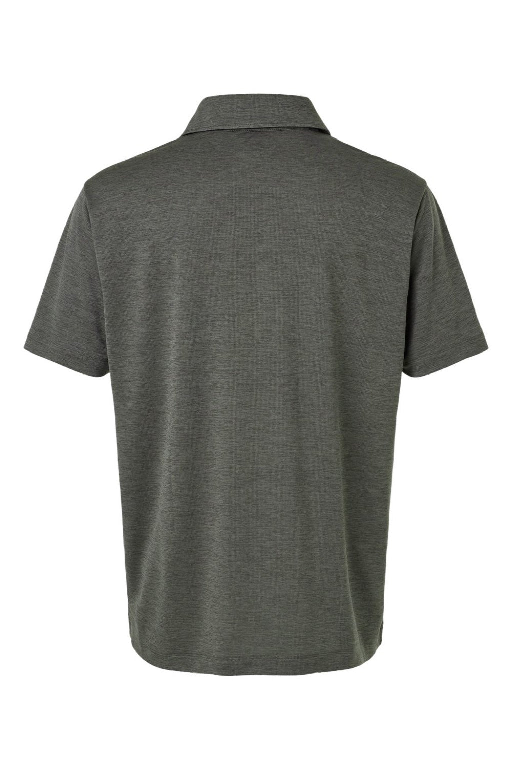AllPro 4HM00 Mens Performance Melange Short Sleeve Polo Shirt Charcoal Grey Melange Flat Back