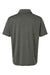 AllPro 4HM00 Mens Performance Melange Short Sleeve Polo Shirt Charcoal Grey Melange Flat Back