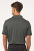 AllPro 4HM00 Mens Performance Melange Short Sleeve Polo Shirt Charcoal Grey Melange Model Back
