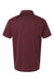 AllPro 4HM00 Mens Performance Melange Short Sleeve Polo Shirt Maroon Melange Flat Back