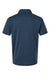 AllPro 4HM00 Mens Performance Melange Short Sleeve Polo Shirt Navy Blue Melange Flat Back